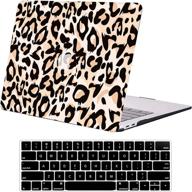 🐆 macbook air 13 inch case a1369 a1466 dtanglsm smooth hard shell case with keyboard cover - ultra slim mac air case for 13'' macbook air (2010-2017) release, leopard design logo