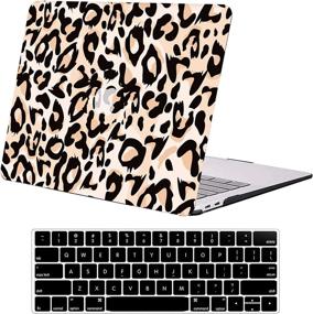 img 4 attached to 🐆 MacBook Air 13 inch Case A1369 A1466 DTangLsm Smooth Hard Shell Case with Keyboard Cover - Ultra Slim Mac Air Case for 13'' MacBook Air (2010-2017) Release, Leopard Design