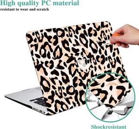 img 2 attached to 🐆 MacBook Air 13 inch Case A1369 A1466 DTangLsm Smooth Hard Shell Case with Keyboard Cover - Ultra Slim Mac Air Case for 13'' MacBook Air (2010-2017) Release, Leopard Design
