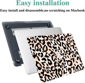 img 1 attached to 🐆 MacBook Air 13 inch Case A1369 A1466 DTangLsm Smooth Hard Shell Case with Keyboard Cover - Ultra Slim Mac Air Case for 13'' MacBook Air (2010-2017) Release, Leopard Design