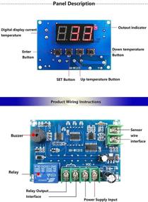 img 3 attached to LM YN K-Type Digital Thermostat Module, DC 24V -30℃ to 999℃ Temperature Controller Board, Electronic Switch with TEM Control, Red Digital Display