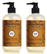 🍁 mrs. meyer's acorn spice liquid hand soap - 12.5 oz (pack of 2) – buy now! logo