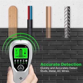 img 3 attached to 5-in-1 Electronic Stud Finder Wall Scanner by M MARSIAN - Auto Calibration, LCD Display, Sound Warning - Beam Finder for Center Finding Wood & Metal Studs, AC Wire Detection