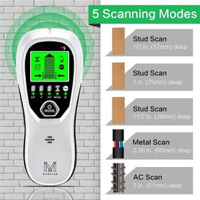 img 2 attached to 5-in-1 Electronic Stud Finder Wall Scanner by M MARSIAN - Auto Calibration, LCD Display, Sound Warning - Beam Finder for Center Finding Wood & Metal Studs, AC Wire Detection