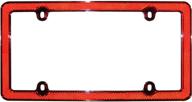 🚗 cruiser accessories 30436: enhance your ride with red reflector ii license plate frame in red/chrome logo