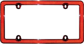img 3 attached to 🚗 Cruiser Accessories 30436: Enhance Your Ride with Red Reflector II License Plate Frame in Red/Chrome