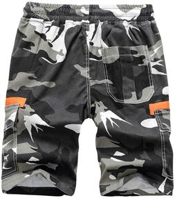 img 3 attached to 🩳 TLAENSON Camo Cargo Boys' Shorts: Military-Inspired Bermuda - Comfy & Stylish Option for Kids' Clothing