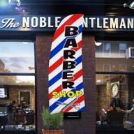attention-grabbing qsum swooper barbershop feather advertising: boost your salon's visibility! logo