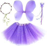 🌸 lavender costume headband with fairy wings logo