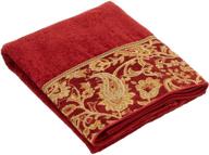 avanti linens arabesque hand towel, brick - luxurious and elegant bathroom accessory logo