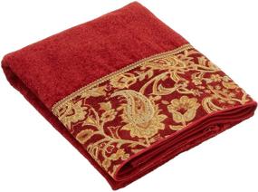img 2 attached to Avanti Linens Arabesque Hand Towel, Brick - Luxurious and Elegant Bathroom Accessory