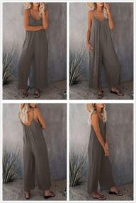 img 2 attached to BLENCOT Sleeveless Jumpsuits Adjustable Spaghetti Women's Clothing