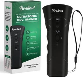 img 4 attached to Brellavi Ultrasonic Anti-Bark Dog Training Equipment - Barking Control Device, Electronic Clicker Trainer for Walking, Jogging, Aggressive Behavior - Handheld and Portable