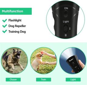 img 2 attached to Brellavi Ultrasonic Anti-Bark Dog Training Equipment - Barking Control Device, Electronic Clicker Trainer for Walking, Jogging, Aggressive Behavior - Handheld and Portable