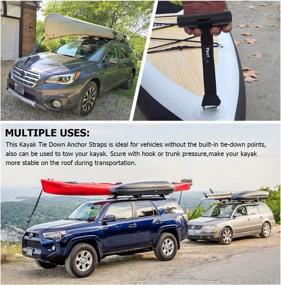 img 2 attached to Enhance Kayak Safety with Quick Hood Loops: Mind and Action Tie Down Anchor Straps (4 Pack)