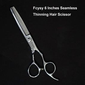 img 1 attached to 💇 Fcysy Hair Thinning Scissors Cutting Shears - Professional Barber Sharp Layering Haircut Tool for Women Men - 6 inch Hairdressing Thinning Shears with 10-15% Thinning Rate