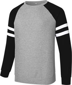 img 4 attached to Sleeve Shirts Lightweight Sweatshirts Crewneck