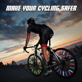 img 2 attached to 🚲 Improve visibility and safety with ZHCCCJBOY Bicycle Wheel Spoke Reflector - Set of 72pcs!