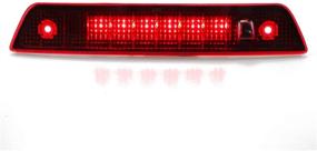 img 3 attached to 🔴 High Mount Red Lens Third Brake Light Stop Lamp for 2005-2010 Jeep Grand Cherokee Pick-up Truck