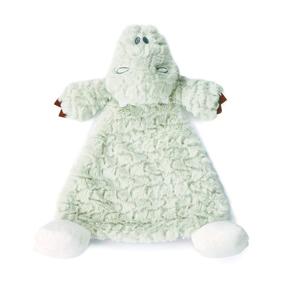 img 4 attached to DEMDACO Arnie Alligator Infant Plush Rattle Blanket in Mint Green