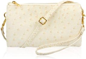 img 4 attached to Convertible Women's Handbags & Wallets: Vegan Leather Clutch with Wristlet Feature