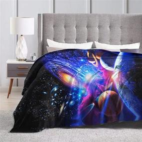 img 3 attached to 🌌 Explore the Galaxy: Boys' Solar System Blanket – Cozy, Lightweight Plush Blanket for Bedroom, Living Room, Couch – 50"x60