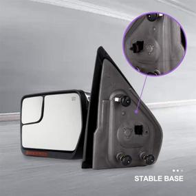 img 1 attached to INEEDUP Ford F-150 Tow Mirrors - Power Heated w/ Turn Signals for 2004-2014 Models