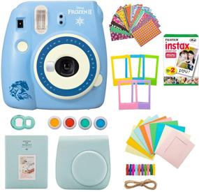 img 4 attached to Fujifilm Instax Mini 9 Disney Frozen 2 Camera Bundle with 20 Instax Mini Twin Film Pack and Accessories (3 Items)