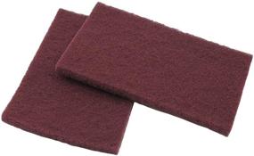 img 1 attached to 🔴 BokWin 6-Pack of 3M Scotch Brite 7447 Very Fine Grade General Purpose Sanding Hand Pads, 8 x 5 inches, Red