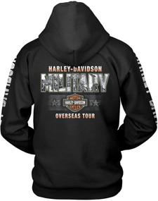 img 2 attached to 🔥 Harley-Davidson Military - Men's Graphic Pullover Hooded Sweatshirt - Military Collage, Epic" - Enhanced for SEO: "Harley-Davidson Military - Men's Graphic Pullover Hooded Sweatshirt in Military Collage & Epic Design