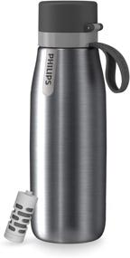 img 1 attached to Enhance Your Hydration with Philips Water GoZero Everyday Filter Water Bottle & Tap Water Filter - BPA-Free, Tastier Drinking Water, Multiple Sizes & Materials Available!