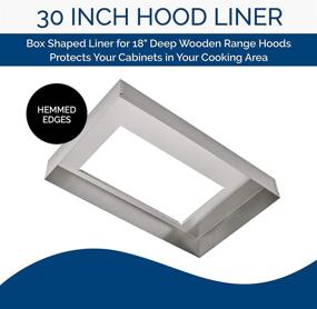 img 2 attached to 🔲 Silver 30-Inch Broan-NuTone LB30 Kitchen Range Hood Box Liner