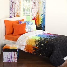 img 2 attached to 🌈 Crayola Cosmic Burst Full/Queen Comforter Set by SIS Covers - Superb Style and Supreme Comfort