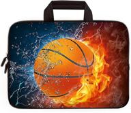 🏀 protective neoprene carrying sleeve for kids tablets (7-9 inch) - compatible with apple ipad mini, samsung, google, hp, acer - basketball design logo