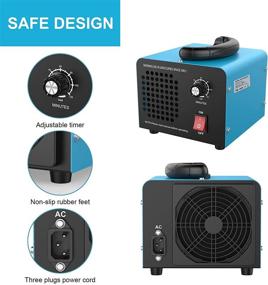 img 2 attached to 🌬️ JOBYNA High Capacity Ozone Generator - 20,000mg/h Air Purifier for Rooms, Smoke, Auto, Cars, Pets - Industrial/Commercial/Home Ozone Machine