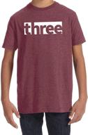 ate apparel unisex three birthday boys' clothing : tops, tees & shirts logo