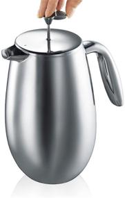 img 1 attached to ☕ Кофеварка Bodum Columbia из нержавеющей стали с пресс-кофеваркой - 34 унции (8 чашек) - Теплоизолированный дизайн