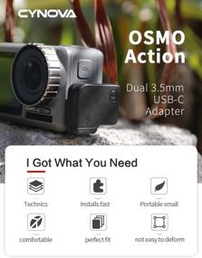 img 2 attached to 🎤 Enhance DJI Osmo Action Audio Quality with CYNOVA Osmo Action Dual 3.5mm USB-C Mic Adapter