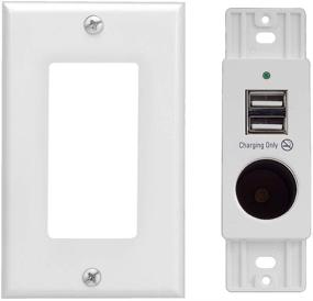 img 3 attached to 🔌 Magnadyne WCP-12V-W White Wall Mount with 2 USB Charging Ports, 12V Power Outlet, and Wall Plate – Improved SEO-friendly Product Name
