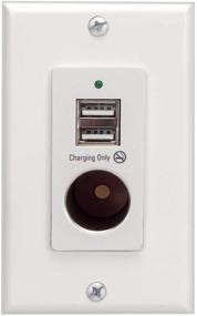 img 4 attached to 🔌 Magnadyne WCP-12V-W White Wall Mount with 2 USB Charging Ports, 12V Power Outlet, and Wall Plate – Improved SEO-friendly Product Name