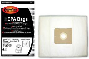 img 4 attached to EnviroCare Replacement HEPA Filtration Vacuum Cleaner Dust Bags: Fits Riccar Moonlight, Sunburst, Simplicity Jack and Jill Canisters - 6 Pack