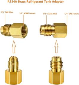 img 1 attached to Refrigerant Dispenser Adapter Female Golden