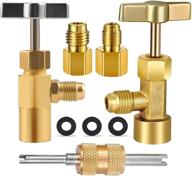 refrigerant dispenser adapter female golden logo