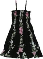 👗 rjc girls paradise lei elastic tube top ruffle dress with panel detail logo