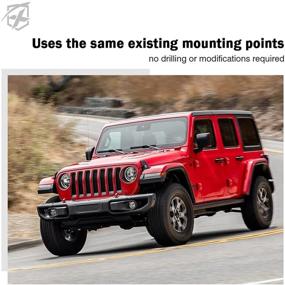 img 2 attached to 🌟 Xprite Aluminum Hood Latches: Patent Star Design for Jeep Wrangler JK/JKU 2007-18 & JL/JLU/Gladiator JT 18-21