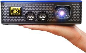img 4 attached to AAXA 4K1 LED Home Theater Projector: Immersive 4K UHD Resolution, Long-lasting LEDs, Compact & Portable, Dual HDMI, 1500 Lumens