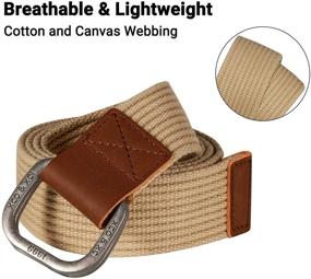 img 2 attached to ITIEZY Canvas Military Double Webbing Men's Accessories and Belts