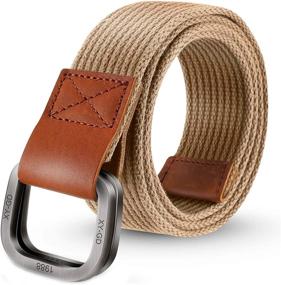 img 4 attached to ITIEZY Canvas Military Double Webbing Men's Accessories and Belts