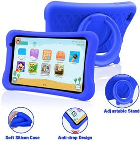 img 3 attached to 📱 Android 10 Pritom Kids Tablet: Parental Control, Quad Core, 8" HD IPS Screen - 32GB ROM, 2GB RAM - Kids App, Dual Camera - Blue Case Included