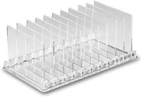 img 1 attached to 💄 Efficiently Organize Your Makeup Palette Collection with the byAlegory Acrylic Eyeshadow Palette Organizer – Clear, Removable Dividers for Versatile Storage